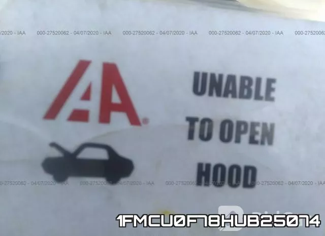 1FMCU0F78HUB25074 фото 2