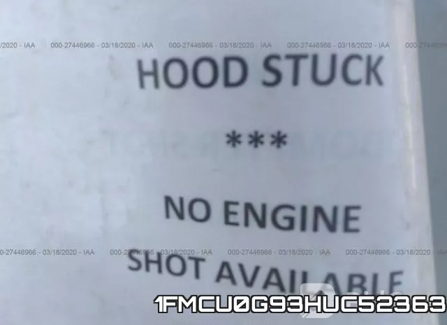 1FMCU0G93HUC52363 фото 2