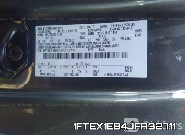 1FTEX1EB4JFA32711 фото 10