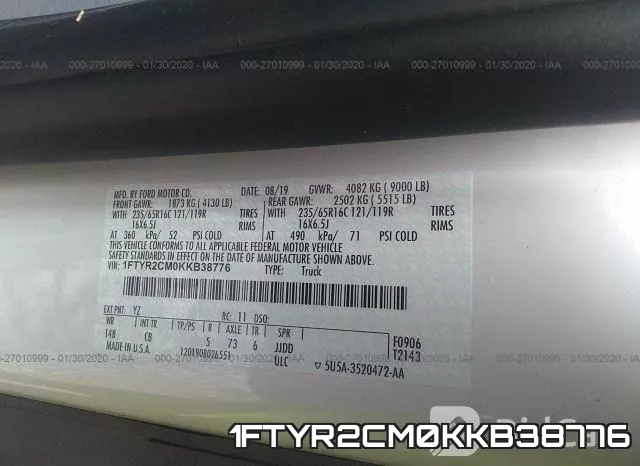 1FTYR2CM0KKB38776 фото 10