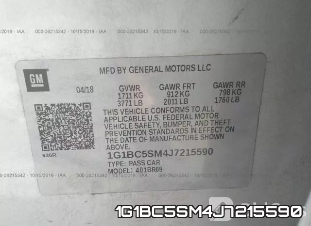 1G1BC5SM4J7215590 фото 10