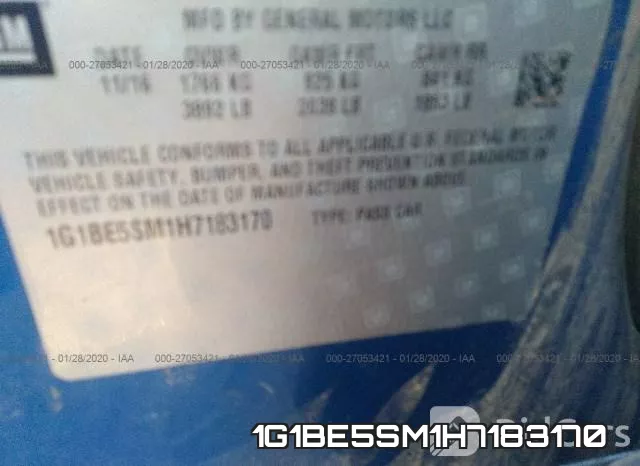 1G1BE5SM1H7183170 фото 10