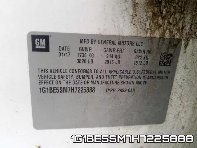 1G1BE5SM7H7225888 фото 2