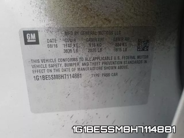 1G1BE5SM8H7114881 фото 2