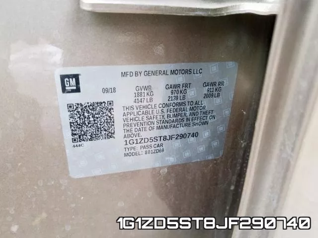 1G1ZD5ST8JF290740 фото 2
