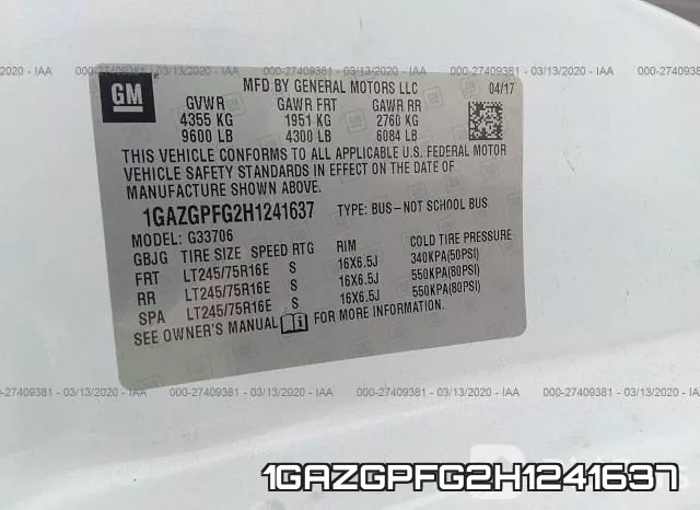 1GAZGPFG2H1241637 фото 10