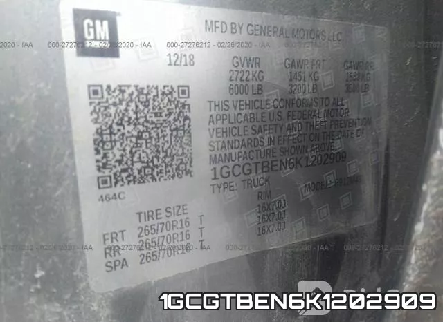 1GCGTBEN6K1202909 фото 10