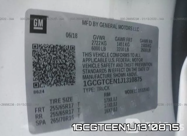 1GCGTCEN1J1310875 фото 10