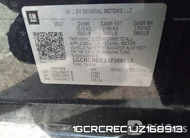 1GCRCREC1JZ168913 фото 10