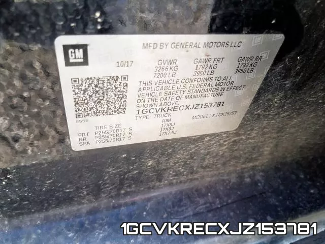 1GCVKRECXJZ153781 фото 2