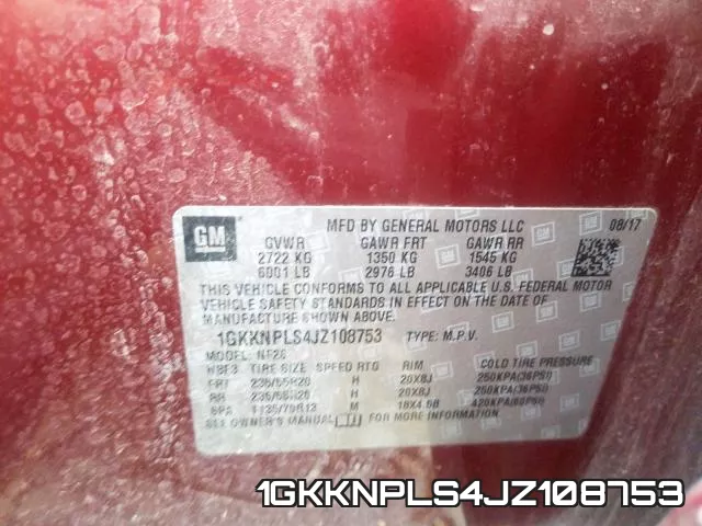 1GKKNPLS4JZ108753 фото 2