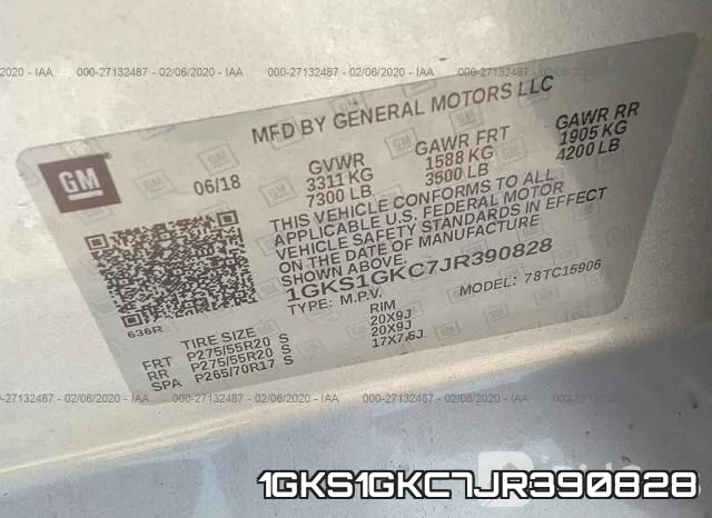 1GKS1GKC7JR390828 фото 10