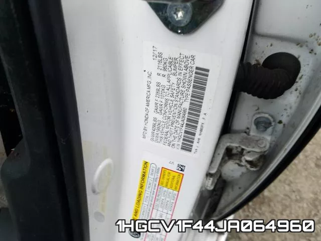 1HGCV1F44JA064960 фото 2