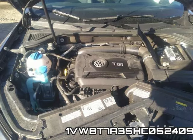 1VWBT7A35HC052409 фото 2