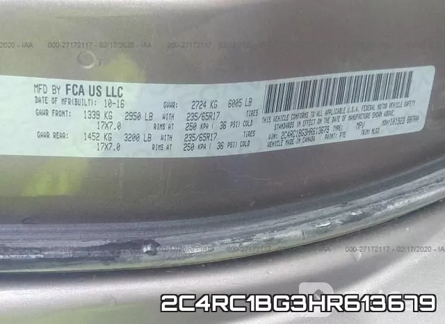 2C4RC1BG3HR613679 фото 10