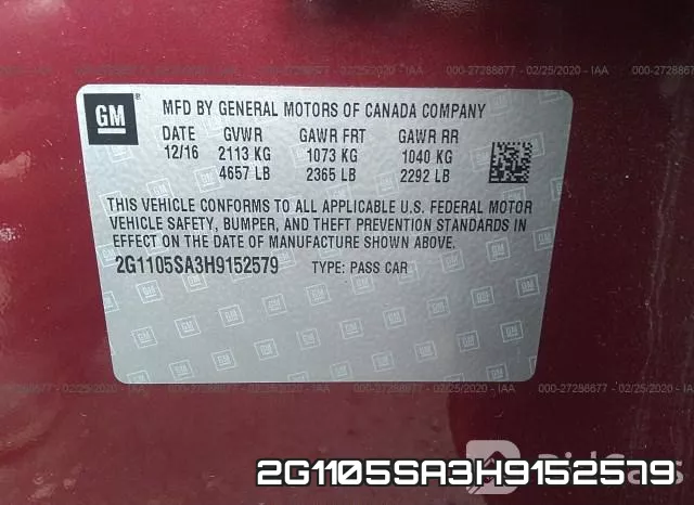 2G1105SA3H9152579 фото 10