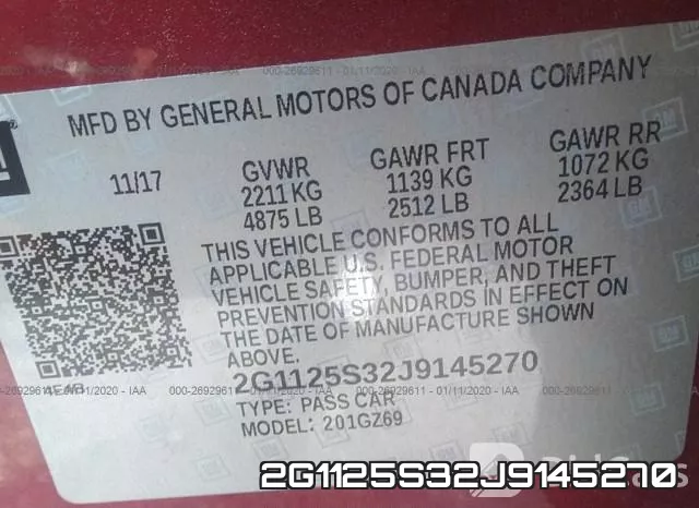 2G1125S32J9145270 фото 10