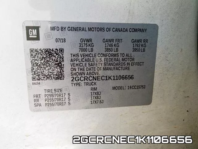 2GCRCNEC1K1106656 фото 2