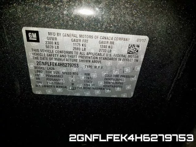 2GNFLFEK4H6279753 фото 2