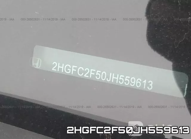 2HGFC2F50JH559613 фото 10