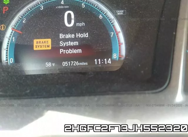 2HGFC2F73JH552320 фото 8
