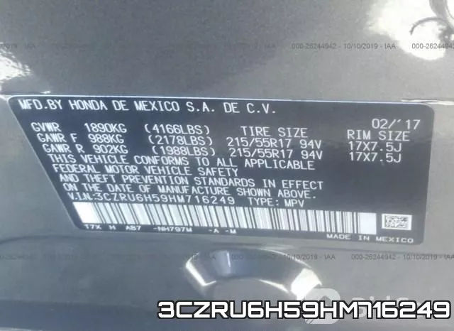 3CZRU6H59HM716249 фото 10