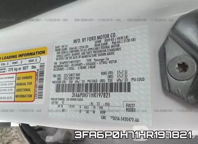 3FA6P0H71HR197821 фото 10