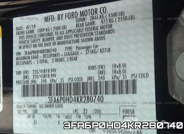3FA6P0HD4KR280740 фото 10