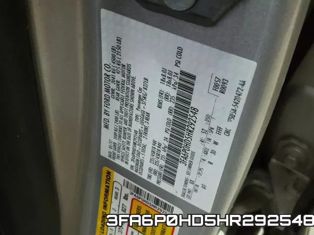 3FA6P0HD5HR292548 фото 2