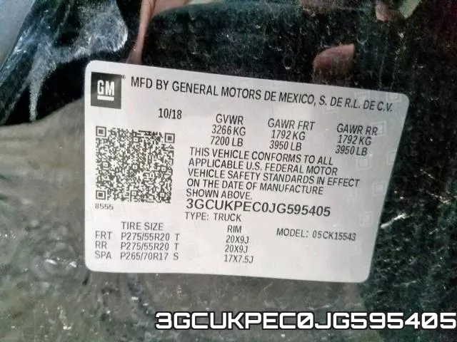 3GCUKPEC0JG595405 фото 2