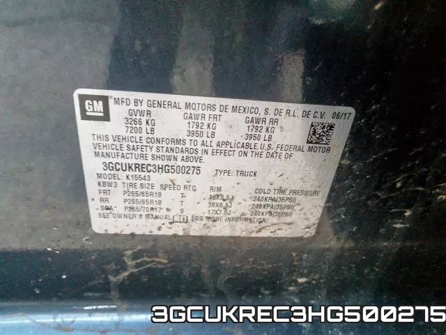 3GCUKREC3HG500275 фото 2