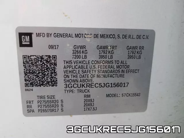 3GCUKREC5JG156017 фото 2