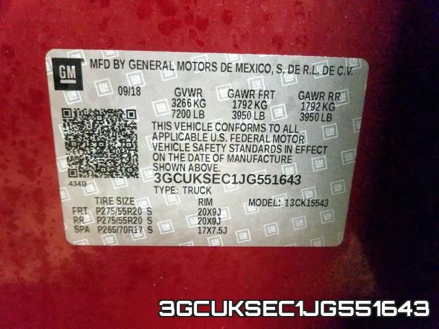 3GCUKSEC1JG551643 фото 2