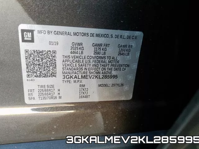 3GKALMEV2KL285995 фото 2