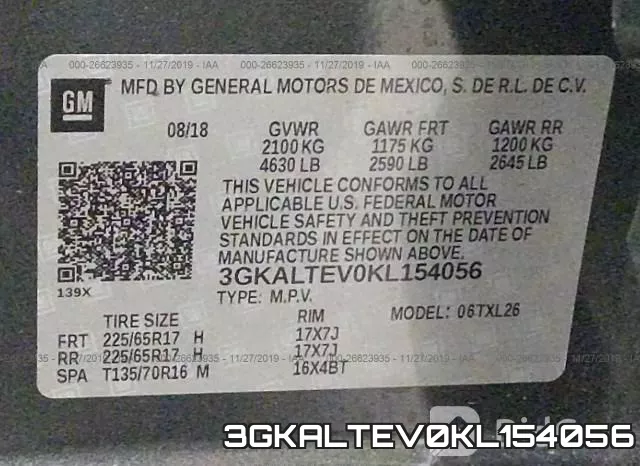 3GKALTEV0KL154056 фото 10