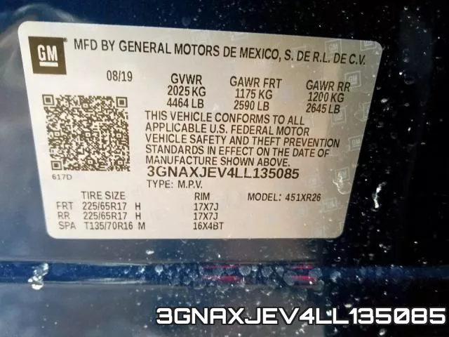 3GNAXJEV4LL135085 фото 2