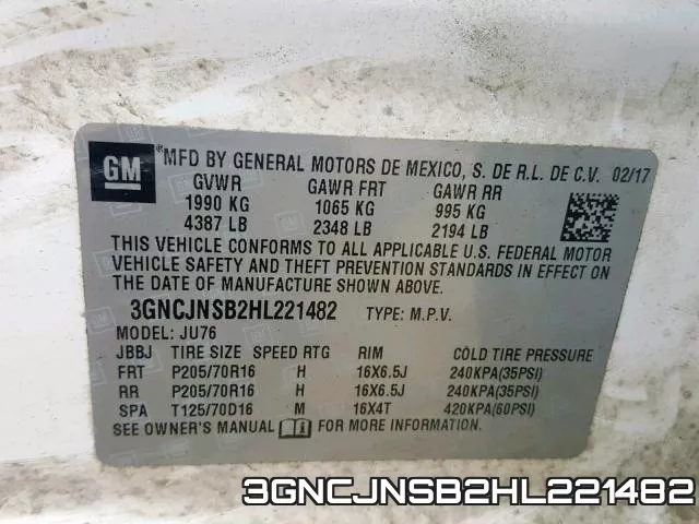 3GNCJNSB2HL221482 фото 2
