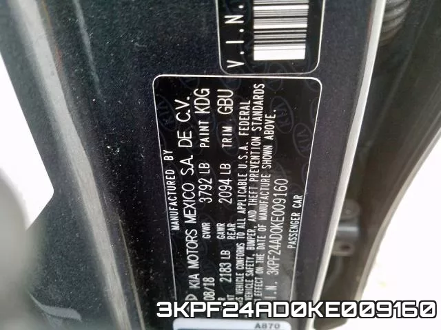 3KPF24AD0KE009160 фото 2