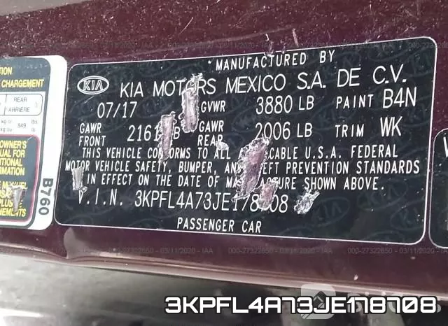 3KPFL4A73JE178708 фото 10