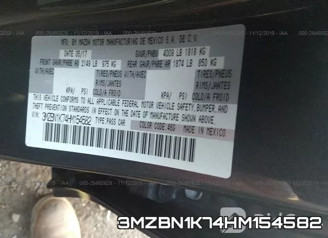 3MZBN1K74HM154582 фото 10