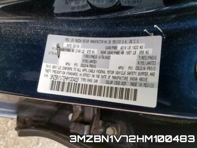 3MZBN1V72HM100483 фото 2