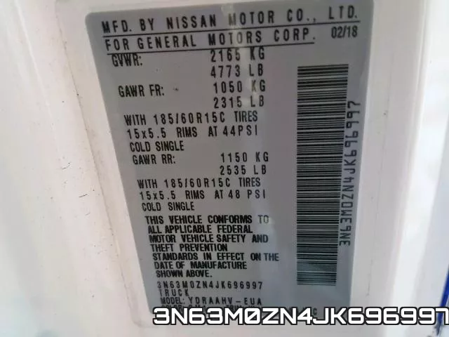 3N63M0ZN4JK696997 фото 2