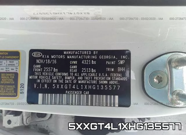 5XXGT4L1XHG135577 фото 10