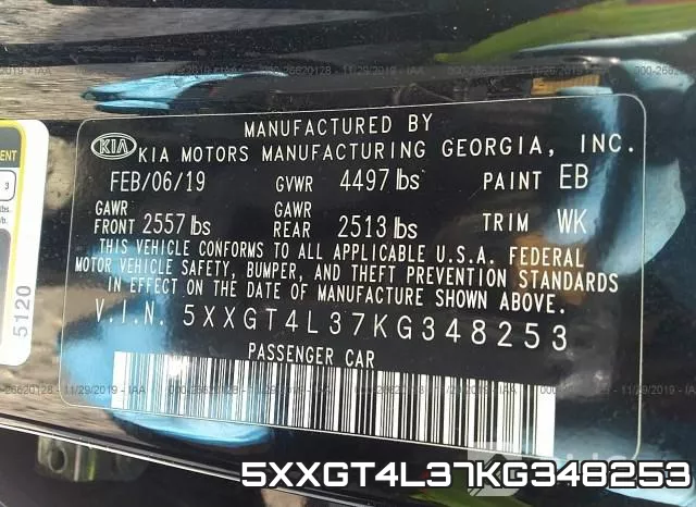 5XXGT4L37KG348253 фото 10
