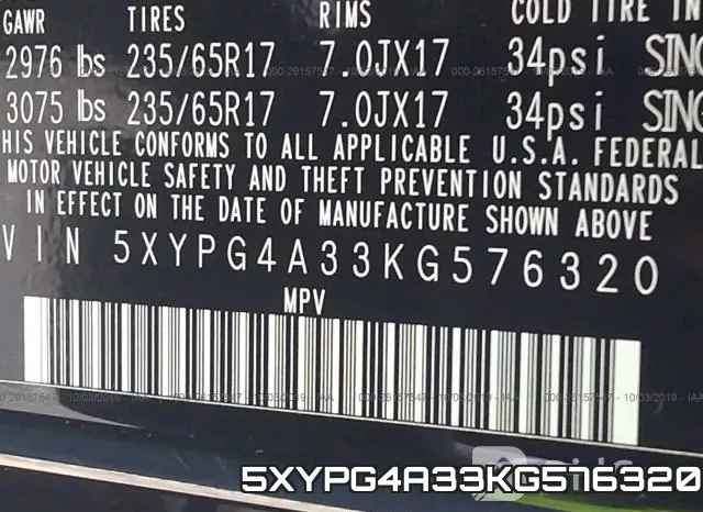5XYPG4A33KG576320 фото 10