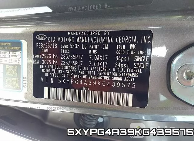 5XYPG4A39KG439575 фото 10