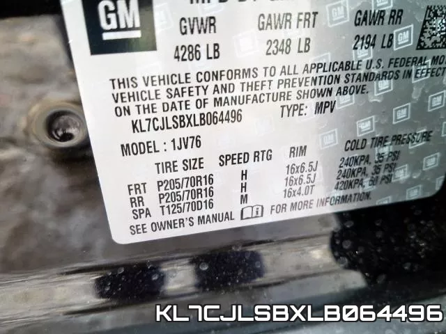 KL7CJLSBXLB064496 фото 2