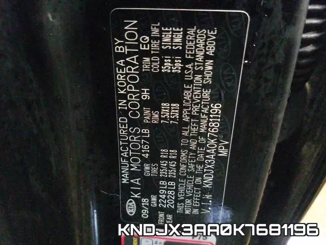KNDJX3AA0K7681196 фото 2