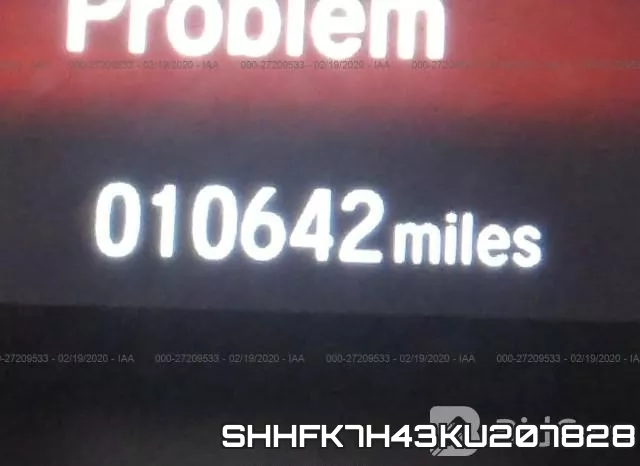 SHHFK7H43KU207828 фото 8