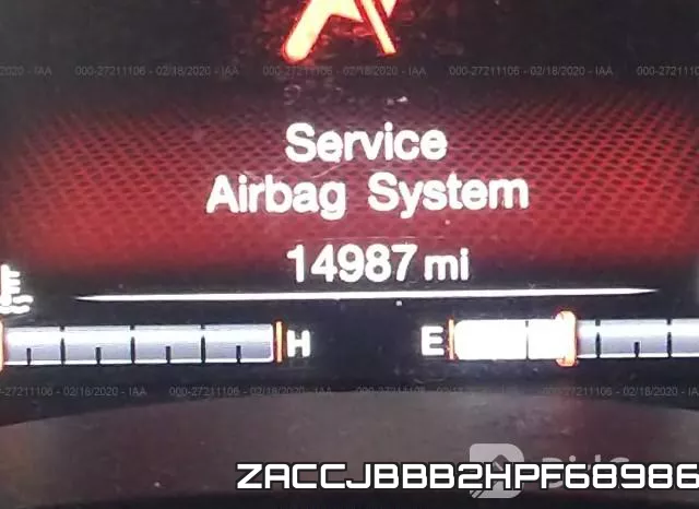 ZACCJBBB2HPF68986 фото 8